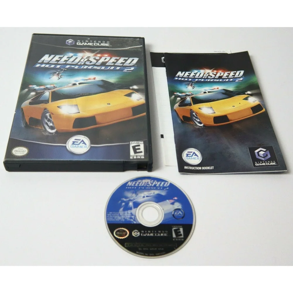 NEED FOR SPEED: HOT PURSUIT 2 - GAMECUBE GAME - COMPLETE BLACK LABEL